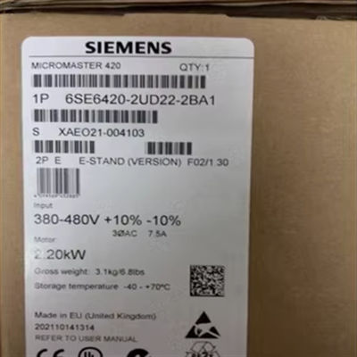 2.2KW Siemens Frequency Converter Not AOP 6SE6440-2UD22-2BA1
