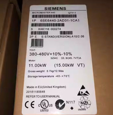 75kW Siemens Frequency Converter / 6SE6440-2AD37-5FA1 With A Level Filter