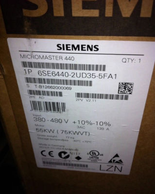 75kW Siemens Frequency Converter / 6SE6440-2AD37-5FA1 With A Level Filter